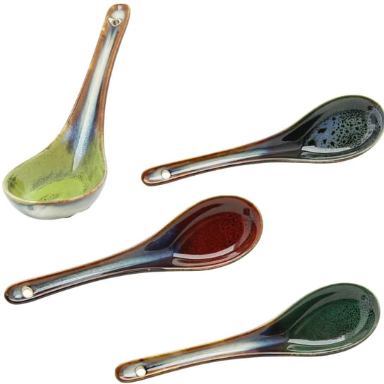 ŁYŻKA CERAMICZNA DO ZUPY RAMEN RAMENU 15 ml. ŁYŻKA OBIADOWA 16,5 CM Sokomedica