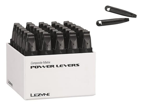 Łyżki do opon LEZYNE POWER LEVER BOX 30x 2szt. pudełko czarne (NEW) Lezyne