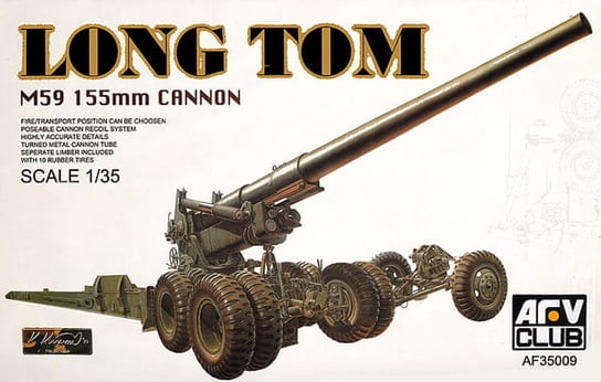 M-59 155mm Cannon LONG TOM 1:35 AFV Club 35009 Inna marka