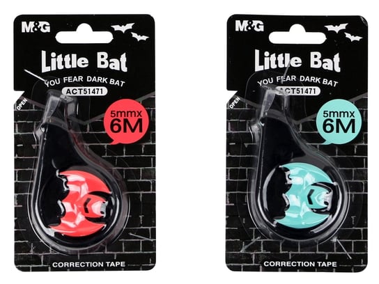 M&G, Korektor w taśmie Little Bat, 6mx5mm, mix kolorów MG