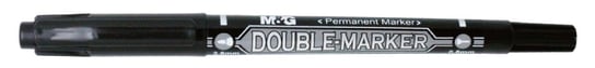 M&G, Pisak permanentny dwustronny Double Marker, czarny, 0.8 i 2.8 mm MG