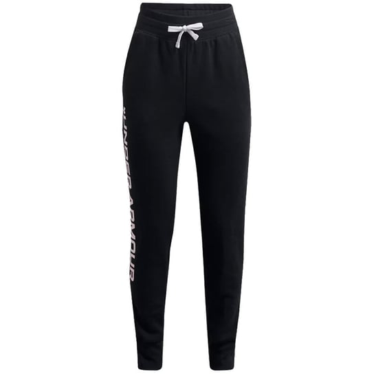 M Spodnie UA Rival Fleece Joggers JR 1356487 002 czarny M Under Armour