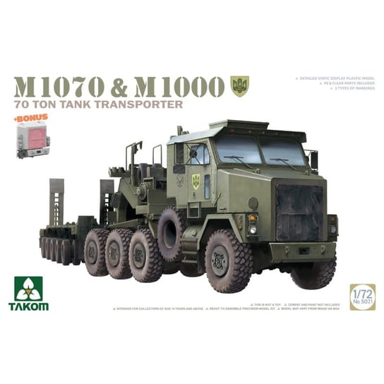 M1070 And M1000 70 Ton Tank Transporter 1:72 Takom 5021 Takom