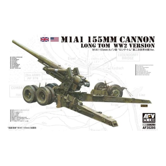 M1A1 155mm Cannon Long Tom WW2 Version 1:35 AFV Club 35295 Inna marka