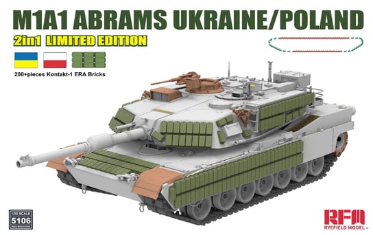 M1A1 Abrams Ukraine/Poland 2in1 Limited Edition 1:35 Rye Field Model 5106 Rye Field Model