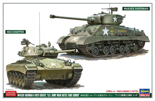 M4A3E8 Sherman I M24 Chaffee 1:72 Hasegawa 30068 HASEGAWA