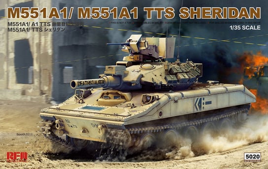 M551A1/M551A1 Tts Sheridan 1:35 Rye Field Model 5020 Rye Field Model