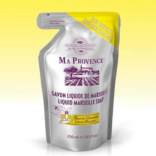 Ma Provence, mydło naturalne w płynie zapas cytryna, 250 ml Ma Provence