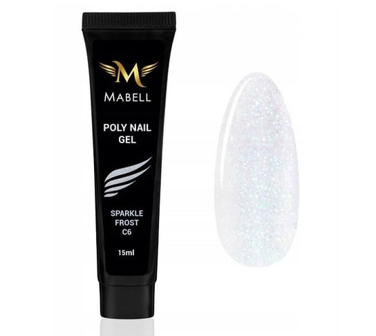 Mabell, Poly Nail Gel Acrylic akrylożel, Frost, 15g Mabell