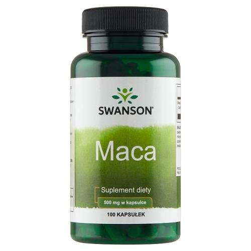 Maca SWANSON, 500 mg,  Suplement diety, 100 kaps. Swanson
