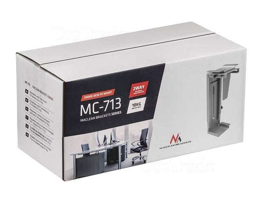 Maclean MC-713 S srebrny uchwyt do komputera Maclean