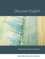 Macmillan Books for Teachers: Discover English Bolitho Rod, Tomlinson Brian