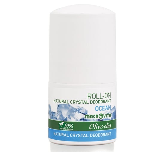 MACROVITA OLIVE-ELIA dezodorant roll-on z naturalnym kryształem OCEAN Macrovita
