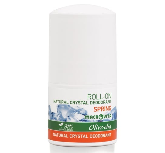 MACROVITA OLIVE-ELIA dezodorant roll-on z naturalnym kryształem SPRING Macrovita