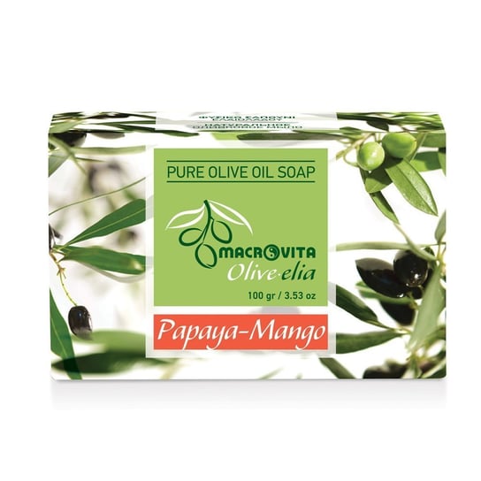 MACROVITA OLIVE-ELIA mydło z czystej oliwy z oliwek PAPAJA-MANGO 100g Macrovita