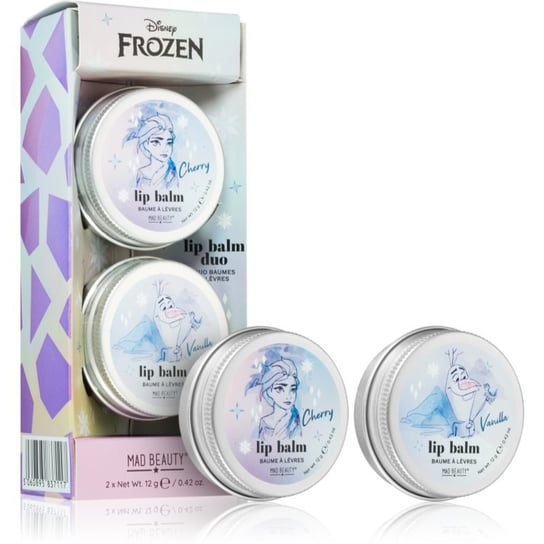 Mad Beauty Frozen odżywczo-nawilżający balsam do ust podwójne z zapachem Cherry and Vanilla 2x12 g Mad Beauty