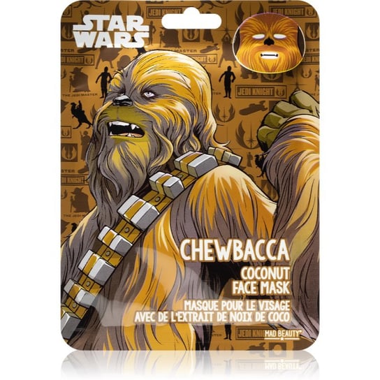 Mad Beauty Star Wars Chewbacca maska nawilżająca w płacie Z olejkiem kokosowym. 25 ml Mad Beauty