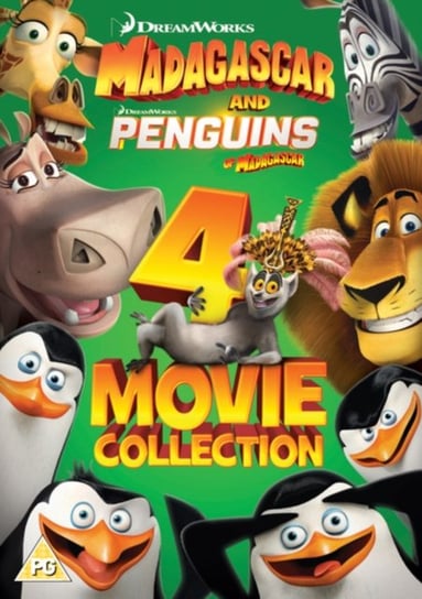 Madagascar and Penguins of Madagascar: 4-movie Collection (brak polskiej wersji językowej) Smith Simon J., Darnell Eric, McGrath Tom