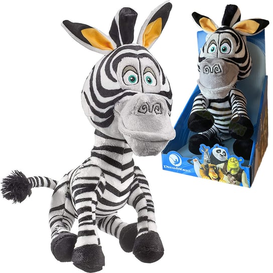 MADAGASKAR ZEBRA MARTY MASKOTKA 25CM ORYGINALNY UNIKATOWY PLUSZAK DREAMWORKS