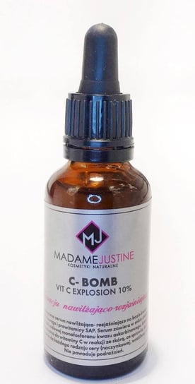Madame Justine, C-Bomb Vit C Explosion 10%, serum nawilżająco-rozjaśniające, 30 ml Madame Justine
