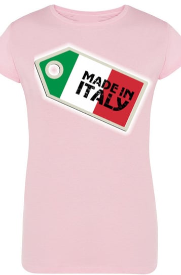 Made In Italy T-Shirt Damski Modny Nadruk r.M Inna marka