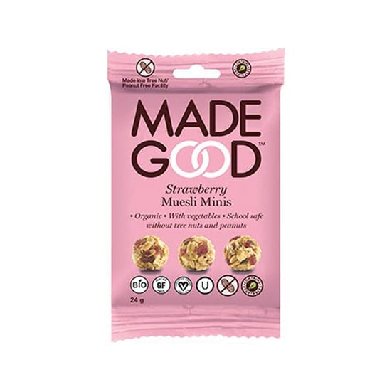 MadeGood Mini granola kulki truskawkowe 24g Eko Nature Bites