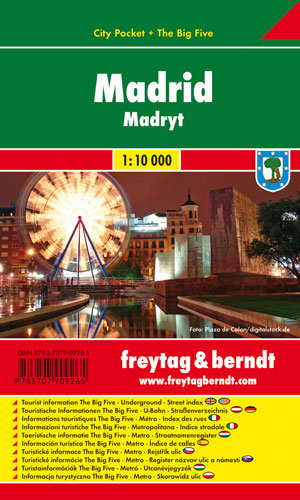 Madryt city pocket. Mapa 1:10 000 Freytag & Berndt