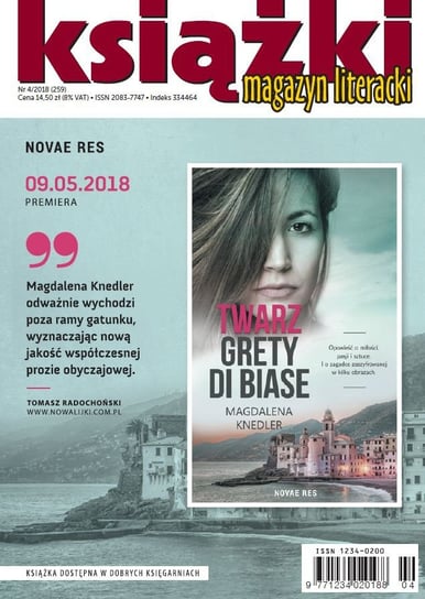 Magazyn Literacki Książki 4/2018 Opracowanie zbiorowe