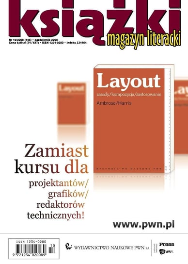 Magazyn Literacki KSIĄŻKI - Nr 10/2008 (145) Opracowanie zbiorowe
