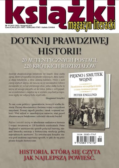 Magazyn Literacki KSIĄŻKI - nr 11/2011 (182) Opracowanie zbiorowe