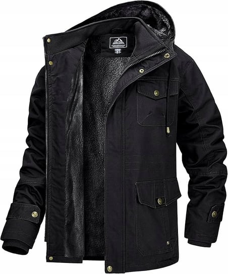 MAGCOMSEN outdoor Męska kurtka z ciepłą podszewką rozmiar 3XL czarna Inna marka