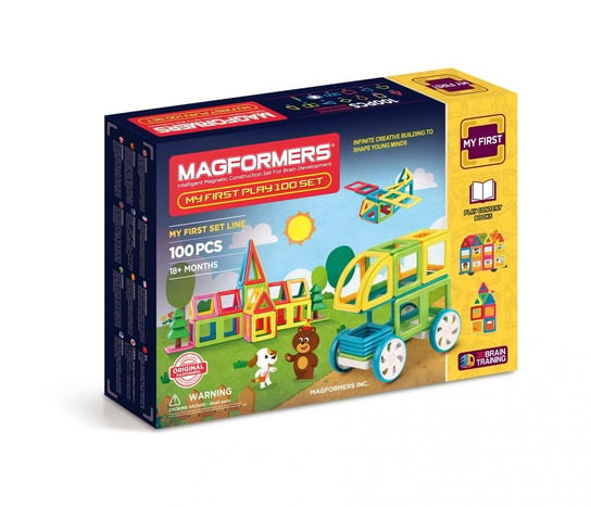 Magformers, klocki magnetyczne, My First Play Magformers