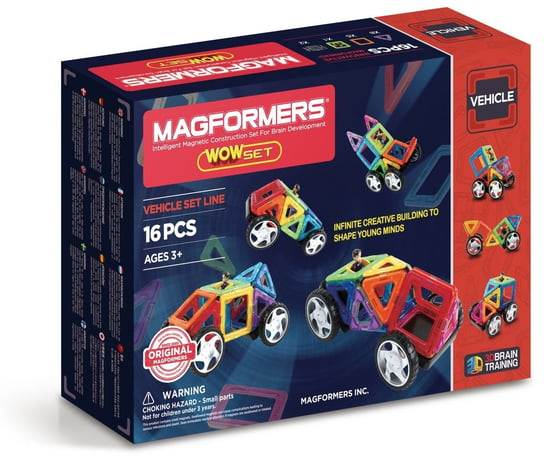 Magformers, klocki magnetyczne Wow Set 16 Magformers
