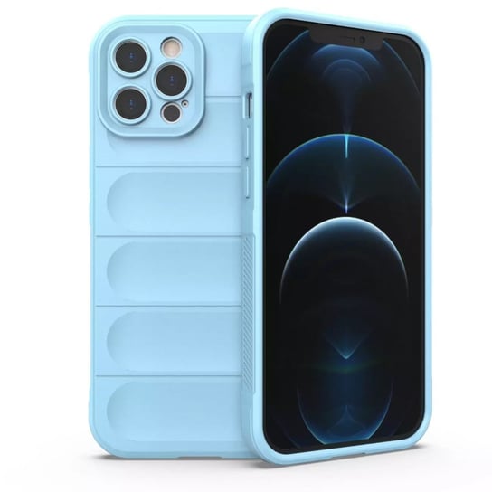 Magic Shield Case etui do iPhone 12 Pro Max elastyczny pancerny pokrowiec jasnoniebieski 4kom.pl