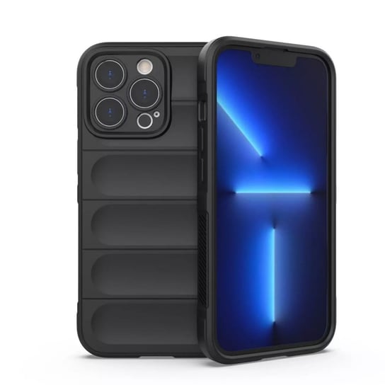 Magic Shield Case etui do iPhone 13 Pro elastyczny pancerny pokrowiec czarny 4kom.pl