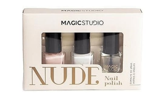 Magic Studio Nude, Zestaw lakierów do paznokci, 3 szt. Magic Studio