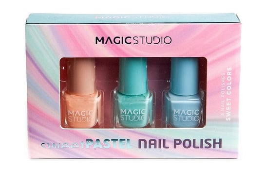 Magic Studio, Sweet Pastel, Zestaw Lakierów Do Paznokci, 3 Szt. Magic Studio