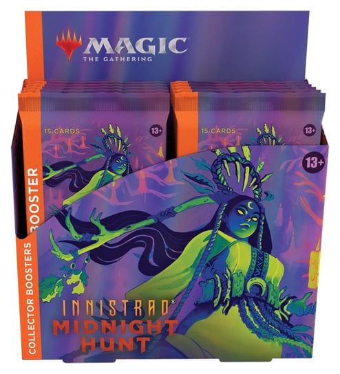 Magic The Gathering: Innistrad: Midnight Hunt - Collector Booster Box (12 Sztuk) Wizards of the Coast