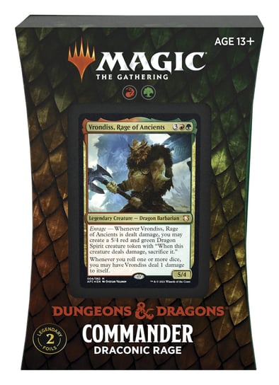 Magic The Gathering, karty Adventures in the Forgotten Realms - Commander Decks - Draconic Rage Magic: the Gathering