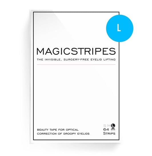 Magicstripes, niewidoczne paski liftingujące powieki L, 64 paski Magicstripes