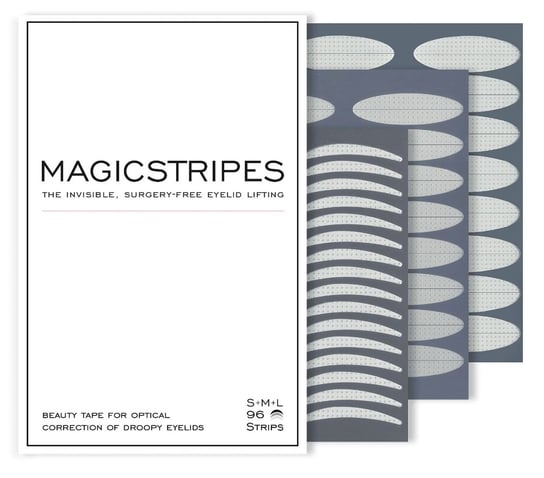 Magicstripes, niewidoczne paski liftingujące powieki zestaw S-M-L, 96 pasków Magicstripes
