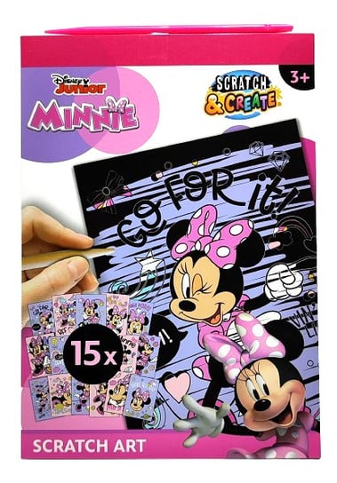 Magiczna kolorowanka zdrapywanka. 15 arkuszy Disney Myszka Minnie Canenco