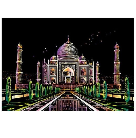 Magiczna Zdrapka Tadż Mahal Mauzoleum Indie 40x28 cm Moments