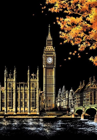 Magiczna Zdrapka Wieża Big Ben Londyn 40x28 cm Moments