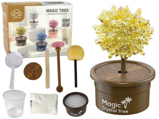 Magiczne Drzewko Hodowla Kryształów Doświadczenia Złote Import LEANToys Inna marka
