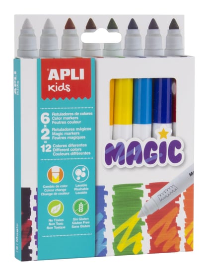 Magiczne flamastry Apli Kids - 8 kolorów APLI Kids