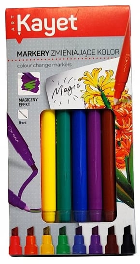 Magiczne Markery Zmieniające Kolor 8 Kolorów Kayet KAYET
