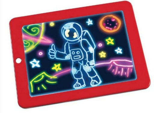 Magiczny tablet tablica LED do rysowania notes znikopis MAGIC PAD 3DX9 czerwony R2invest