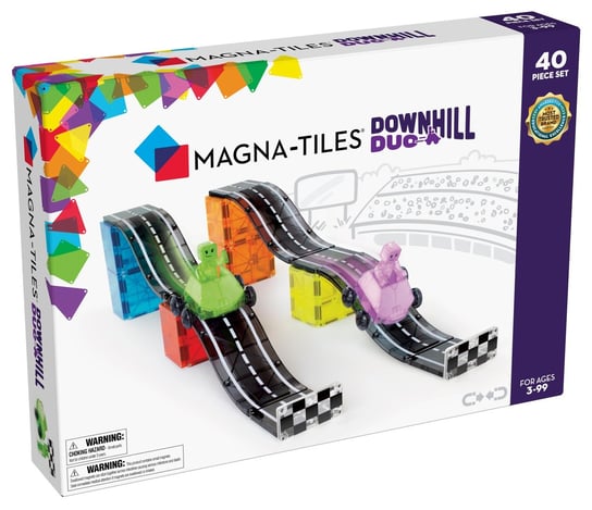 Magna Tiles Klocki Magnetyczne Downhill Duo 40 elem. Inna marka