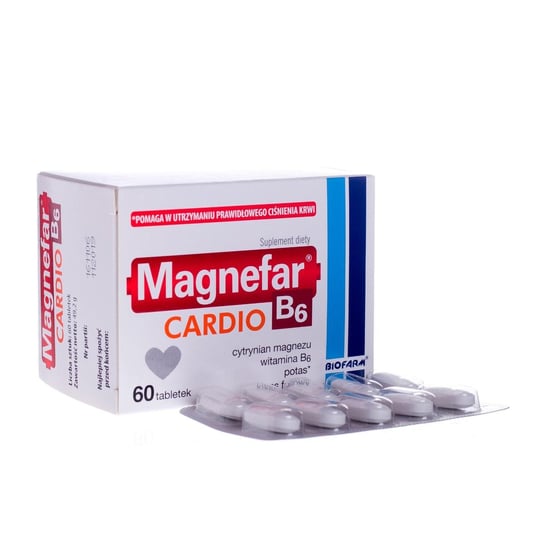 Magnefar B6, Cardio, suplement diety, 60 tabletek Inna marka